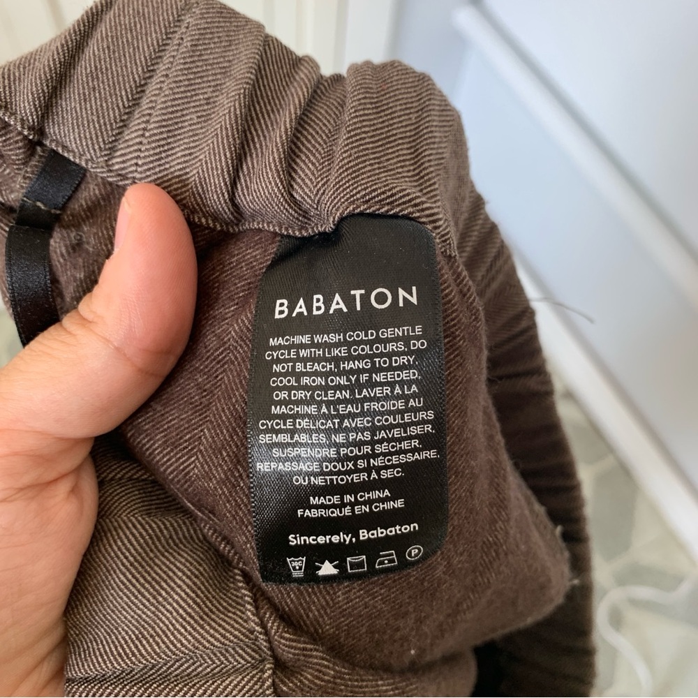 BABATON BROWN DRESS PANTS - Picture 7 of 8